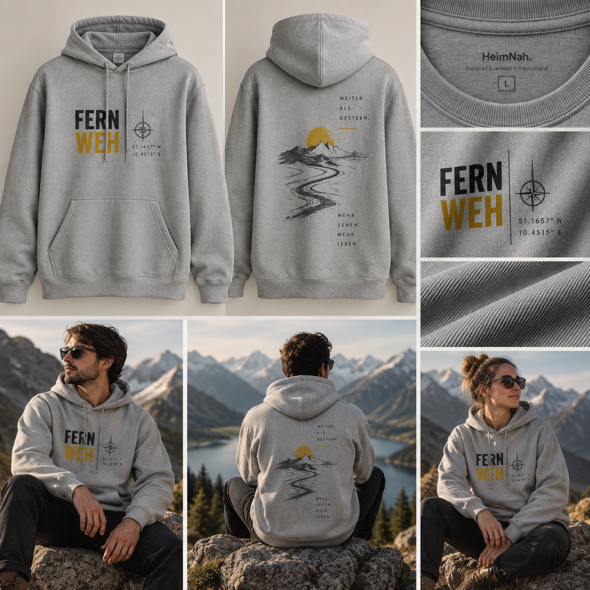 FERNWEH -  Graphic Hoodie