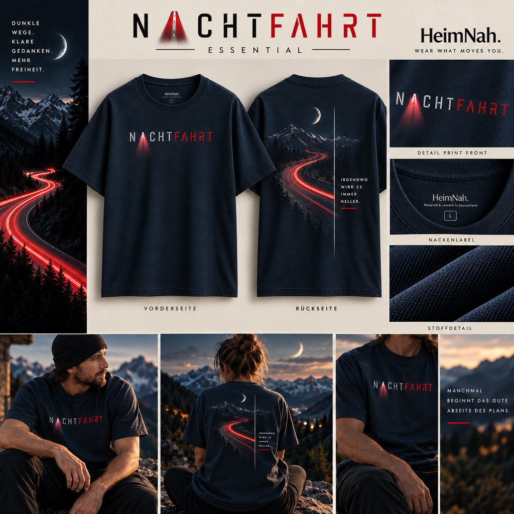 NACHTFAHRT - Graphic T-Shirt