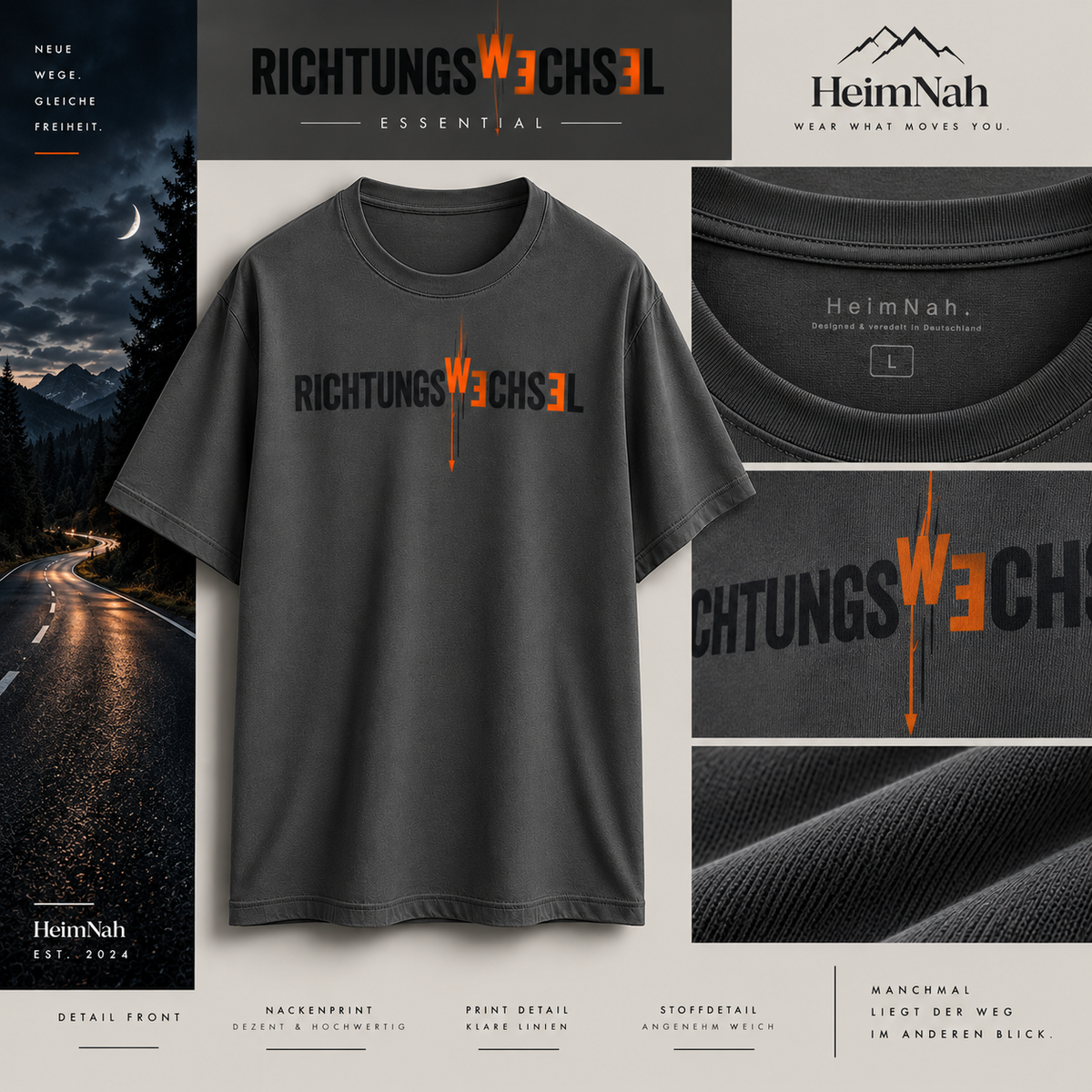 RICHTUNGSWECHSEL - Essentials T-Shirt